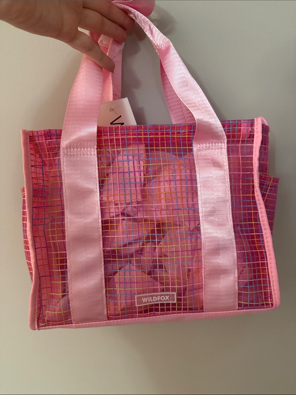 WF37. Small Mesh Pink Tote - $60 Retail- NWT - SMALL TOTE